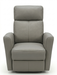 LEATHER ITALIA INMAN LEATHER SWIVEL GLIDER RECLINER EFFICIENT SIZE CHAIR . GREY GLIDER LEATHER ITALIA USA