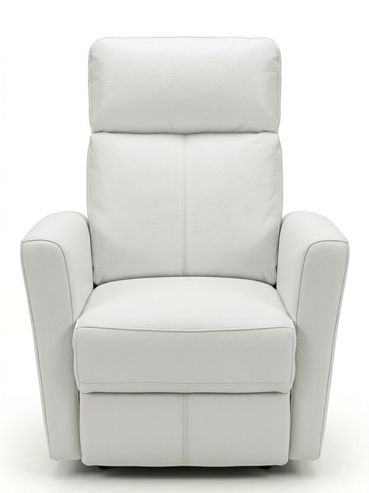 LEATHER ITALIA INMAN LEATHER SWIVEL GLIDER RECLINER EFFICIENT SIZE CHAIR . WHITE ARCTIC GLIDER LEATHER ITALIA USA