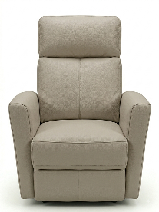 LEATHER ITALIA INMAN LEATHER SWIVEL GLIDER RECLINER EFFICIENT SIZE CHAIR . TAUPE GLIDER LEATHER ITALIA USA
