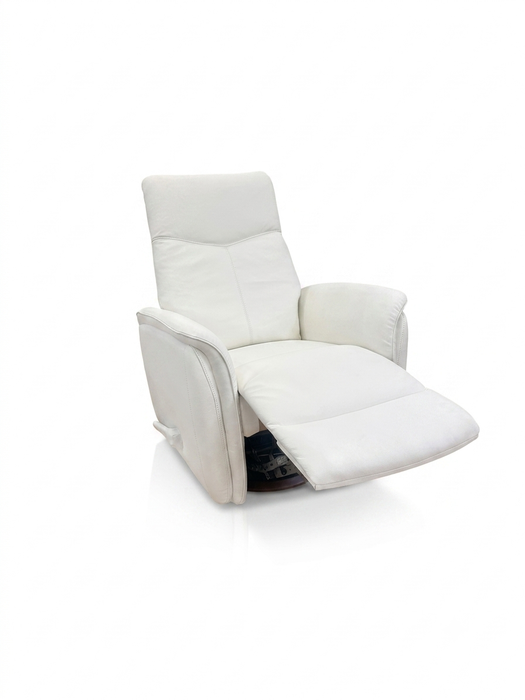 LEATHER ITALIA INMAN LEATHER SWIVEL GLIDER RECLINER EFFICIENT SIZE CHAIR GLIDER LEATHER ITALIA USA