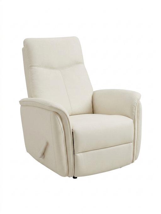LEATHER ITALIA INMAN LEATHER SWIVEL GLIDER RECLINER EFFICIENT SIZE CHAIR . WHITE ARCTIC GLIDER LEATHER ITALIA USA