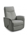 LEATHER ITALIA INMAN LEATHER SWIVEL GLIDER RECLINER EFFICIENT SIZE CHAIR . GREY GLIDER LEATHER ITALIA USA