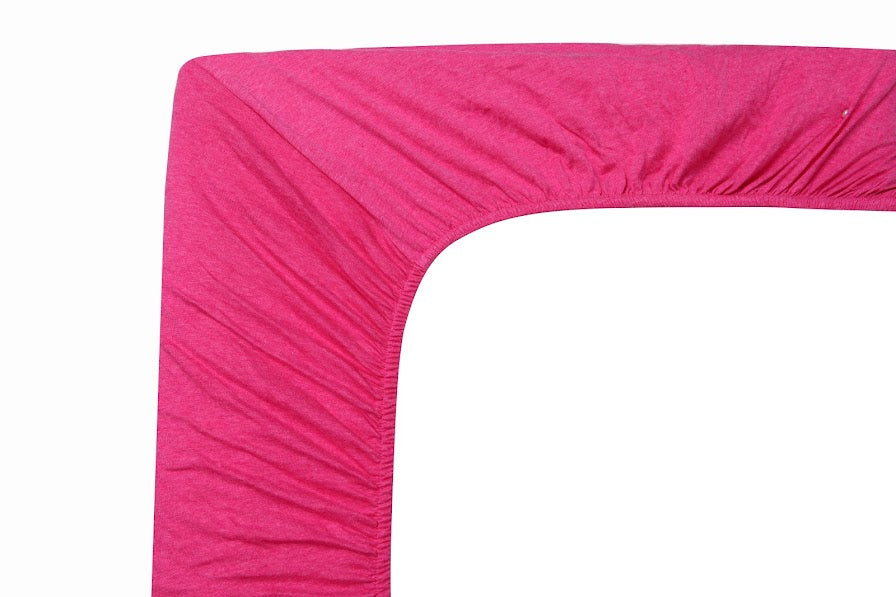 LITTLE PIPERS FITTED SHEET HEATHER PINK FOR PORTABLE CRIB - 24" X 38"