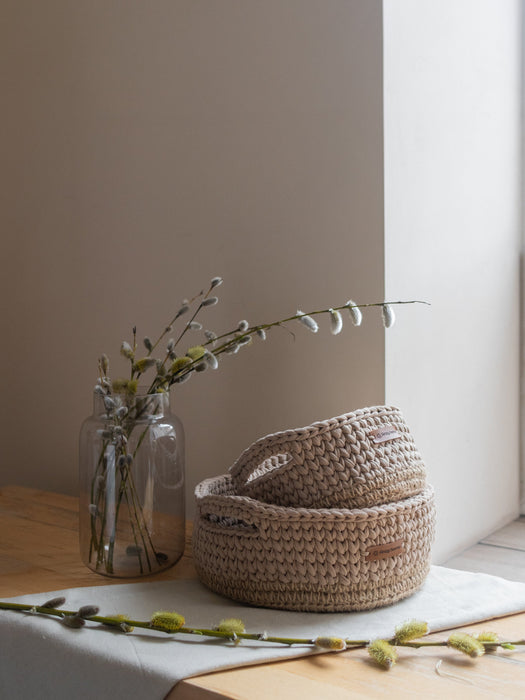 Basket Round with Jute Accent Storage & Organization Anzy Home