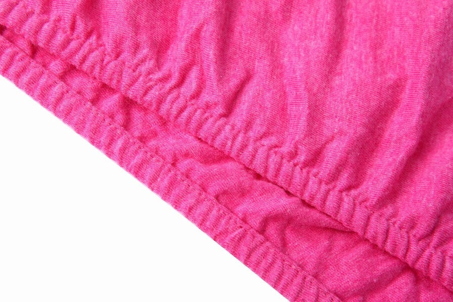 LITTLE PIPERS FITTED SHEET HEATHER PINK FOR STANDARD CRIB - 28" X 52"