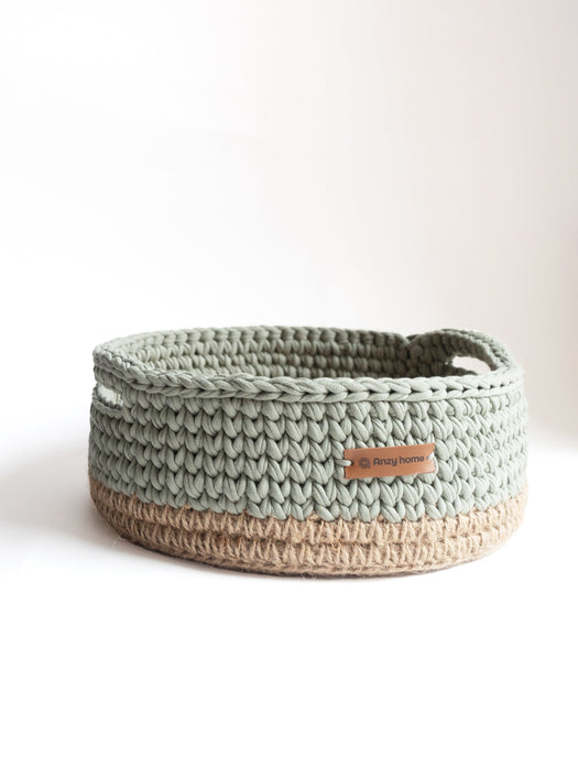 Basket Round with Jute Accent Storage & Organization Anzy Home