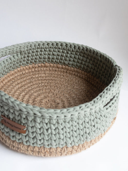 Basket Round with Jute Accent Storage & Organization Anzy Home