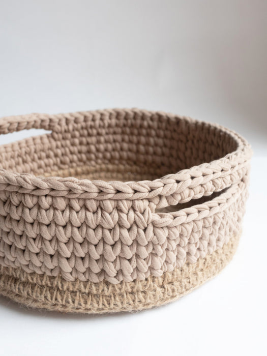 Basket Round with Jute Accent Storage & Organization Anzy Home