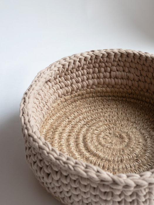 Basket Round with Jute Accent Storage & Organization Anzy Home