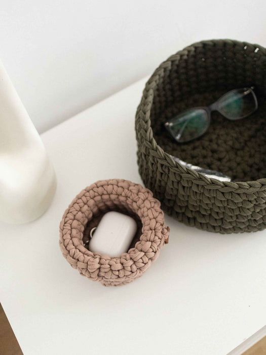 Round Soft Baskets with Handles