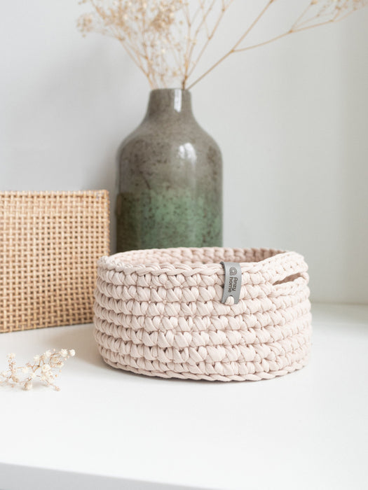 Round Soft Baskets with Handles Pearl Baskets Anzy Home