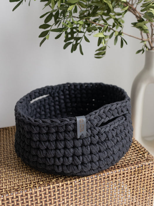 Round Soft Baskets with Handles Baskets Anzy Home