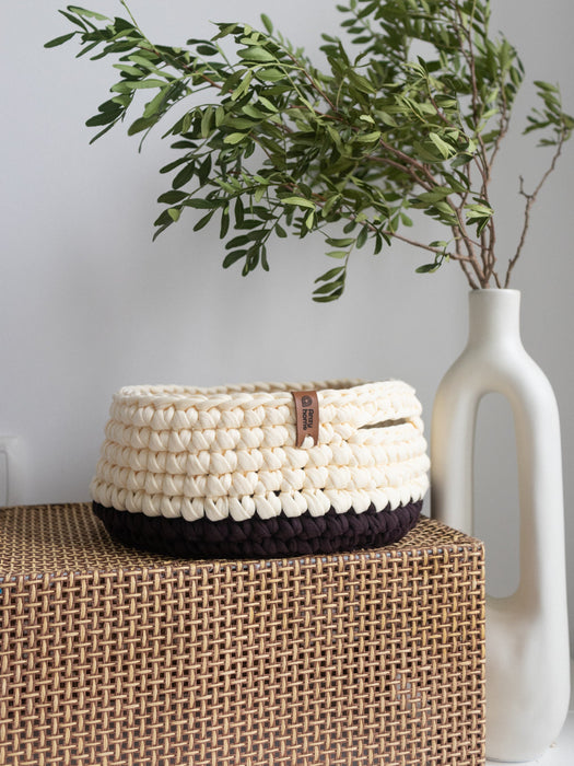 Round Soft Baskets with Handles Baskets Anzy Home