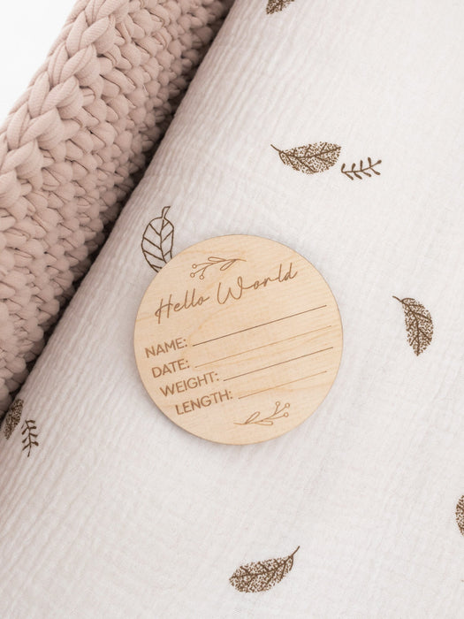 Baby Birth Announcement Sign Decor Anzy Home