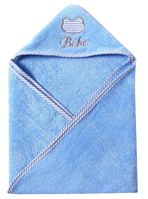 HOODED TOWEL SET BLUE