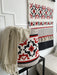 Round Storage Basket in Ukrainian Vyshyvanka Style Decor Anzy Home