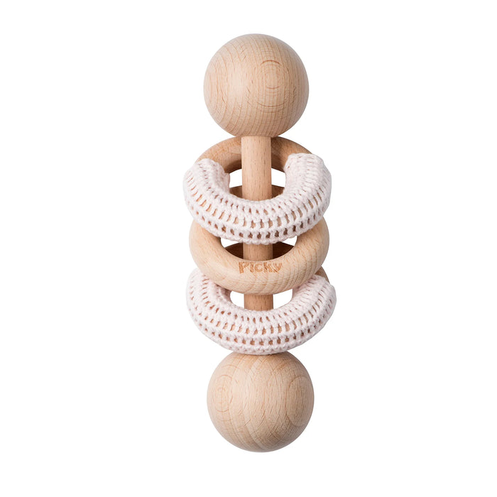 PICKY RATTLE WITH CROCHET RINGS