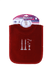 ABSTRACT WATERPROOF BIB WITH SNAPS, MAROON W/ SHABBOS CANDLES - SMALL