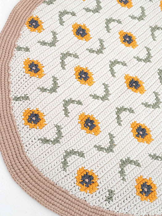 Sunflower Round Rug | SUNFLOWER signature collection