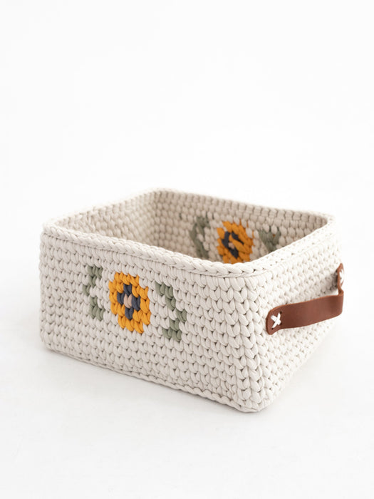 Sunflower Basket with Handles | SUNFLOWER signature collection Baskets Anzy Home