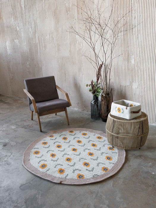 Sunflower Round Rug | SUNFLOWER signature collection