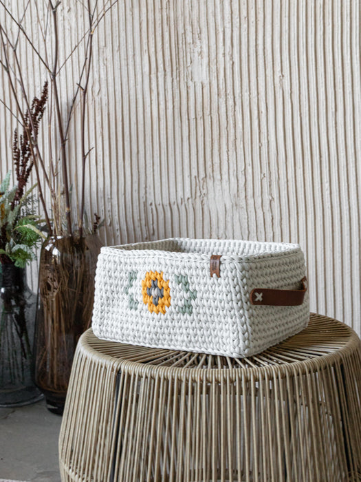 Sunflower Basket with Handles | SUNFLOWER signature collection Baskets Anzy Home