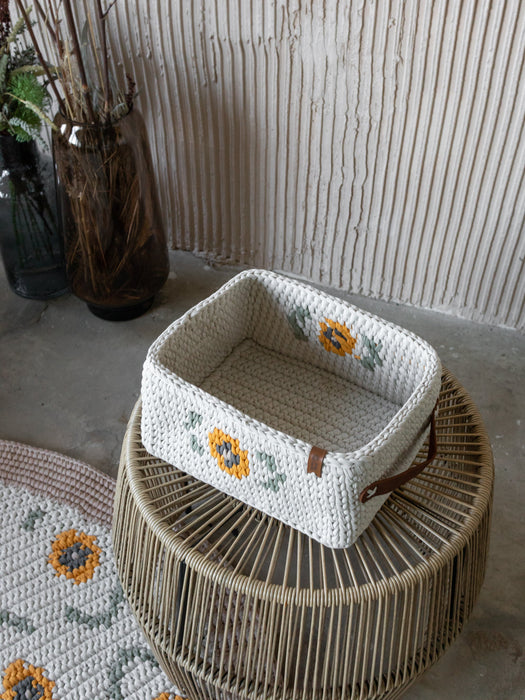 Sunflower Basket with Handles | SUNFLOWER signature collection Baskets Anzy Home
