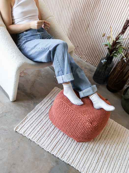 Pouf Square Recycled Pouf Anzy Home