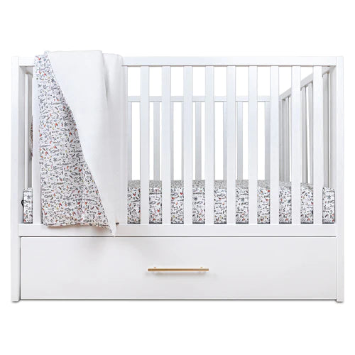 White top convertible crib