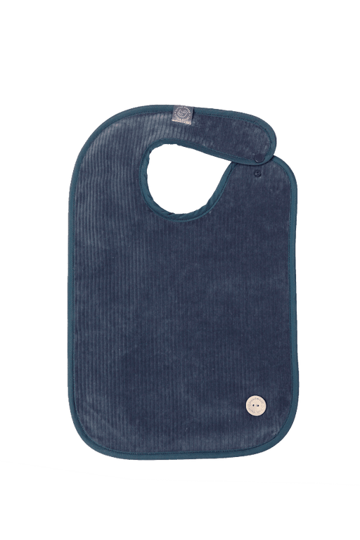 MED BIBS W/SNAPS CHAMBRAY