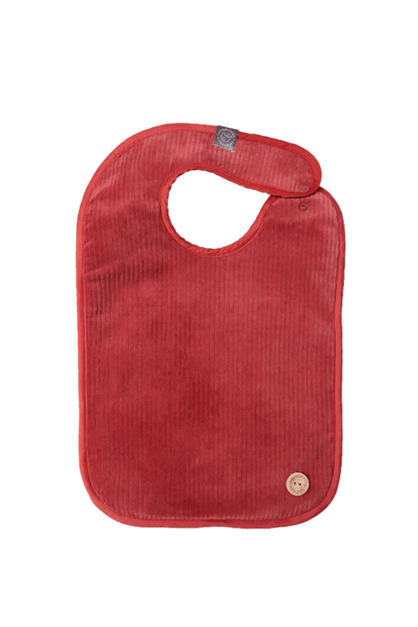 LITTLE PIPERS WATERPROOF BIB W/ SNAPS - RIBBED - XL . MAUVE BIB LITTLE PIPERS