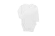 LITTLE PIPERS LONG SLEEVE - MITTEN CUFF - SIDE-SNAP BODYSUIT - 3-6 MONTHS - 2 PACK UNDERSHIRTS LITTLE PIPERS