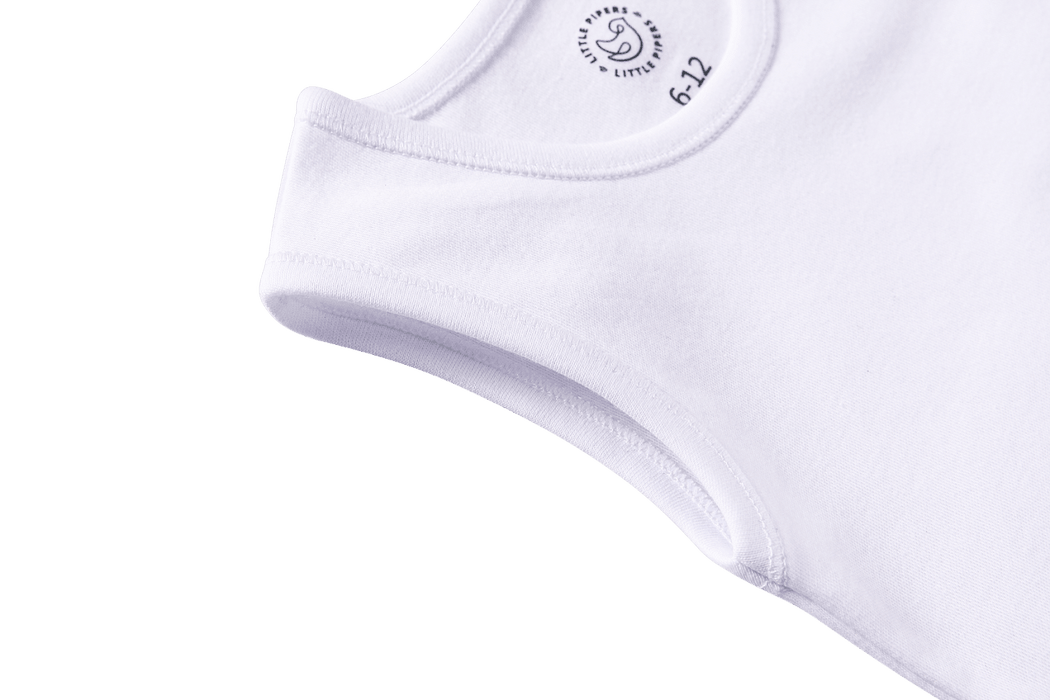 LITTLE PIPERS BODYSUIT FLAT SLEEVELESS - 3 PK UNDERSHIRTS LITTLE PIPERS