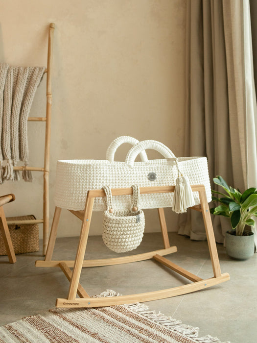 Standard Moses Basket White Bassinets & Cradles Anzy Home