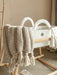 Boho Hand-Knitted Baby Blanket