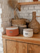 Round Storage Baskets w/ Wooden Lid Recycled Storage & Organization Anzy Home
