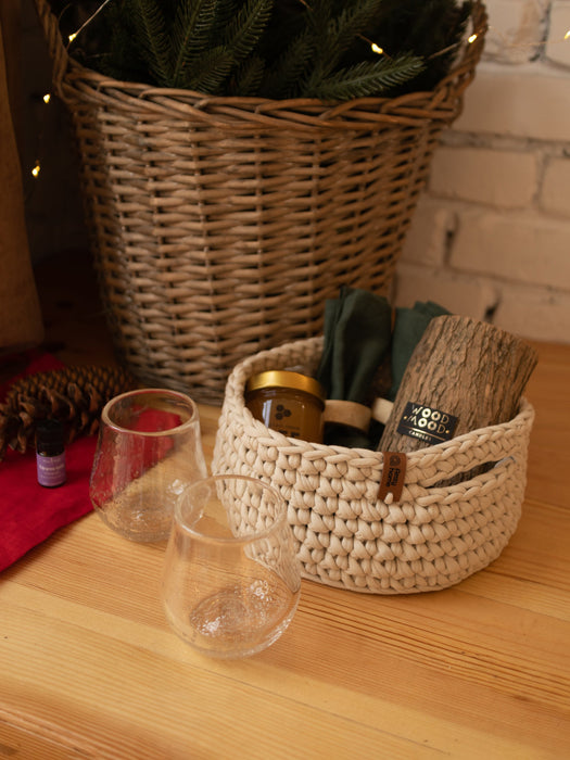 Round Soft Baskets with Handles Baskets Anzy Home