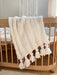 Boho Hand-Knitted Baby Blanket Blankets Anzy Home