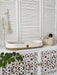 Boho Baby Changing Basket with Jute Accent White Changing Tables Anzy Home