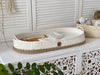 Boho Baby Changing Basket with Jute Accent Changing Tables Anzy Home