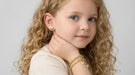 PICKY OFFWHITE AND GOLD PLATED LINK BRACELET