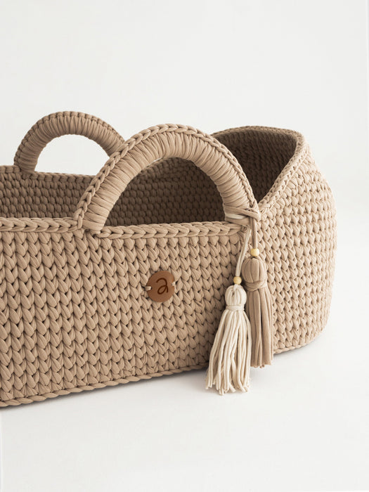 XL Moses Basket with Round Hood Bassinets & Cradles Anzy Home