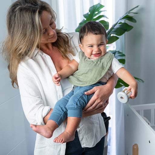 Muslin Bibs by Comfy Cubs - Sage Bibs Comfy Cubs