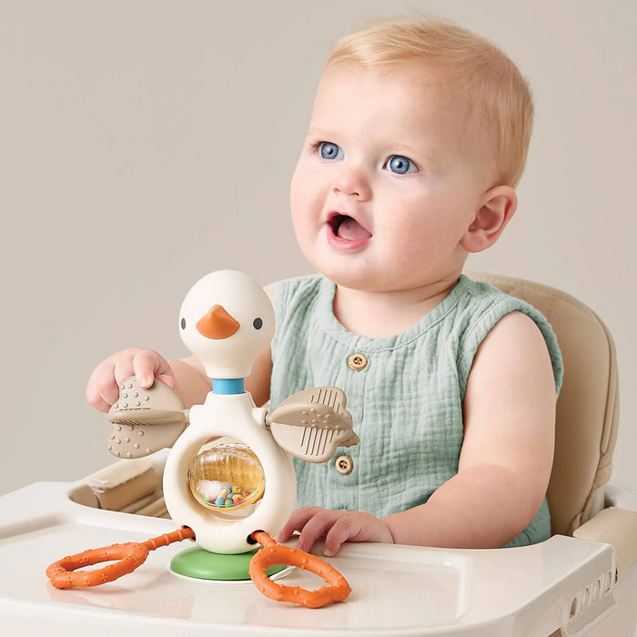 ITZY RITZY TWIST AND BOP HIGHCHAIR GOOSE SENSORY TOY
