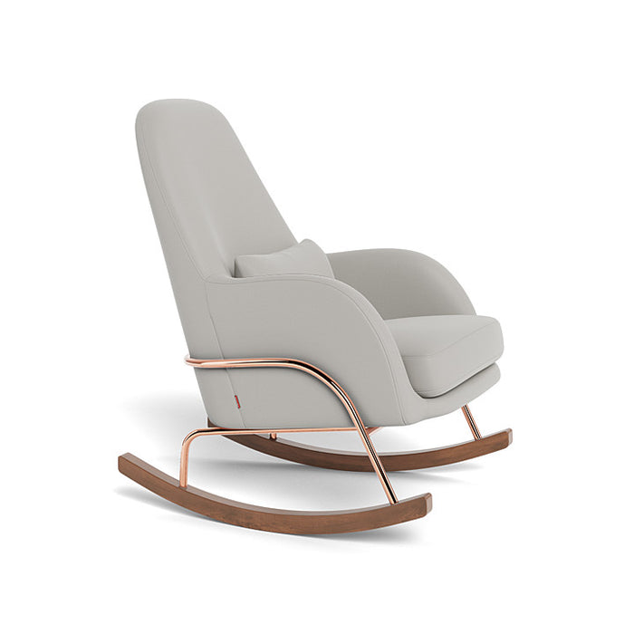 MONTE JACKSON ROCKER GLIDER GREY ENVIROLEATHER WITH COPPER FRAME