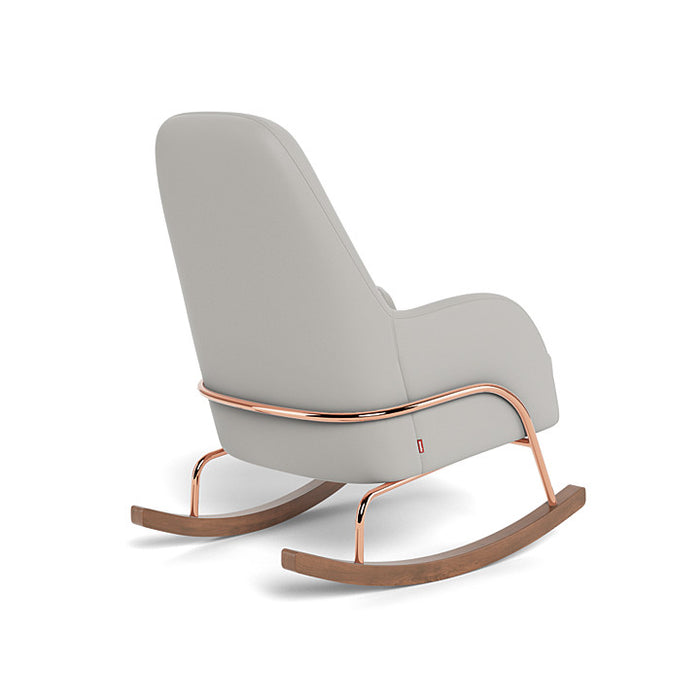 MONTE JACKSON ROCKER GLIDER GREY ENVIROLEATHER WITH COPPER FRAME