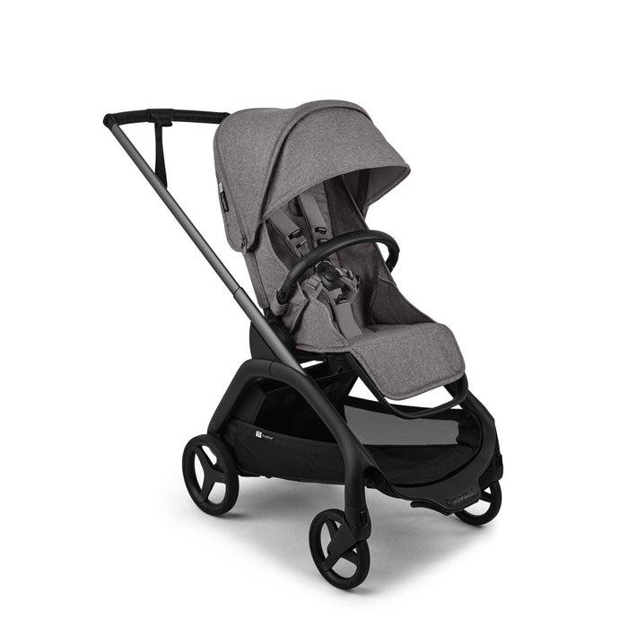 BUGABOO DRAGONFLY PLUS SEAT COMPLETE STROLLER . GREY MELANGE FULL-SIZE STROLLER BUGABOO
