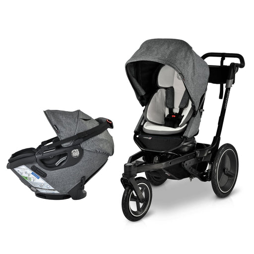 Jog & Ride Travel System Mélange Grey Stroller System Orbit Baby