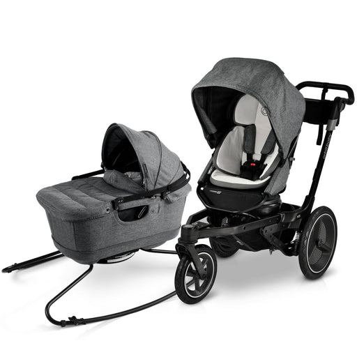 Jog & Sleep Travel System Mélange Grey Stroller System Orbit Baby