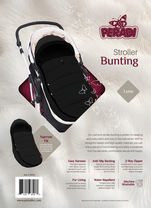 PERADI STROLLER BUNTING - BLACK WINTER PERADI INC